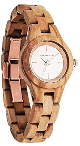 WoodWatch Blossom | Holzuhren für Damen - Armbanduhr Holz Damen Premium | Wood Watch for Woman | umweltfreundliches Produkt, wir Pflanzen 1 Baum für Jede Uhr