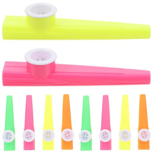 TOYANDONA Kazoo En Plastique Enfants Instrument De Musique Facile À Jouer Cadeau Éducatif Pour Les Enfants Et Les Amateurs De Musique Compagnon De Guitare Et Plan 4 Pouces