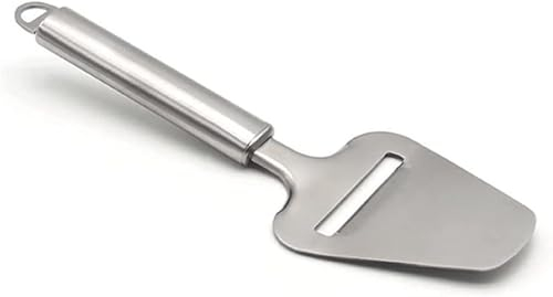 Affettatrice per formaggio argentato, per prosciutto, paletta per torte, in acciaio inossidabile, robusta e durevole per formaggi duri, design pratico e coltelli da formaggio durevoli