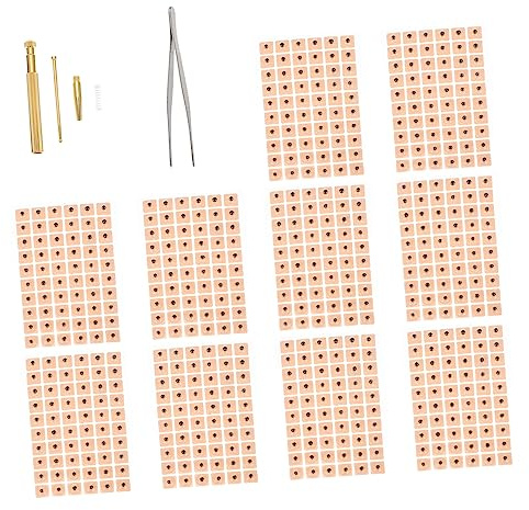 minkissy Sondas De Acupuntura Auricular Parches Desechables Para Orejas Adhesivo De Acupresión Para Oídos Herramienta De Auriculoterapia Puntos De Acupuntura Para Masaje Casa