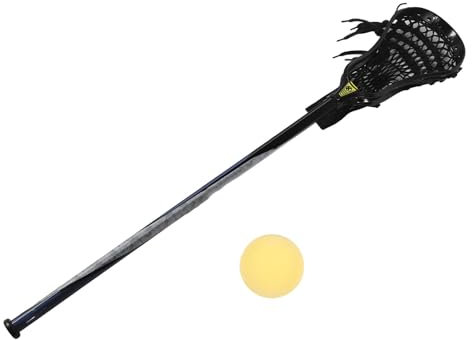 HELEVIA Lacrosse-Schläger-Set Jungen, Komplett, 76,2 cm, mit Ball, Nicht Fallende Schwanzkappe, Outdoor-Teamsportler, Spielerausrüstung (Weißes Netz)