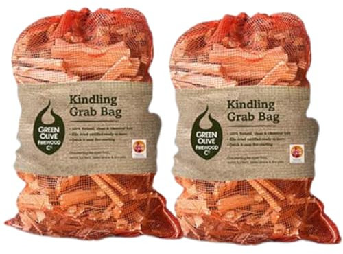 2 bolsas de agarre para leña (11 kg)