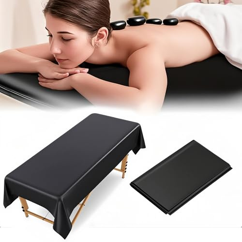 Damsale 87x51 Inch Reusable Wax Mat for Esthetician Bed, Waterproof Massage Table Sheet, PVC Waxing Bed Cover, Durable SPA Tattoo Covers for Beauty, Hair Removal, Waxing
