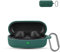 for SONY WF-C510 Wireless Earbuds,daunke Soft Silicone Protective Cover,Skin Case with Carabiner,Full Protection,Green