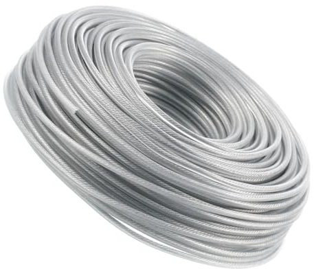 SHINEOFI Fil Débroussailleuse Acier Robuste Résistant à Usure pour Tondeuse à Gazon Accessoires de Coupe Remplacement Corde de Débroussailleuse