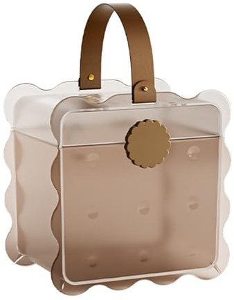 PANGBOER Jaula de viaje de mano para hámster, caja de transporte para animales pequeños, caja de transporte ventilable, transporte de mascotas para ardillas, jaula de hámster