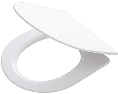 Tiger Toilettensitz Fronteira im Super-Slim-Design, extra-flacher WC-Sitz mit Absenkautomatik und Easy-Clean-Funktion, Duroplast, Edelstahlbefestigung, einfache Montage von oben