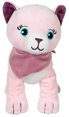 GIPSY Toys - Fun Kitties sonores Rose Foulard Parme - Peluche pour Enfant - 071623