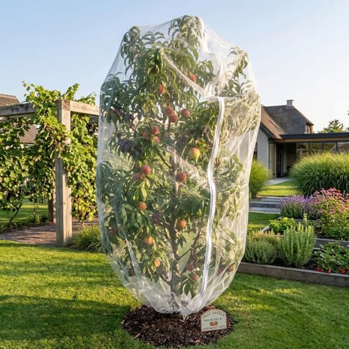 Rete Barriera per Insetti e Uccelli Con Coulisse 200x260CM | Rete per Piante da Giardino di Diverse Dimensioni per la Protezione di Frutta, Mirtilli, Pomodori e Verdura