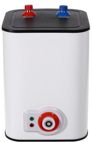 MINRS 8L Elektronischer Durchlauferhitzer, Mini Durchlauferhitzer 1500W 220-240V Durchlauferhitzer Dusche Temperatur einstellbar 30-65℃ Verschiedene Schutzmaßnahmen für Küche zu Hause Badezimmer