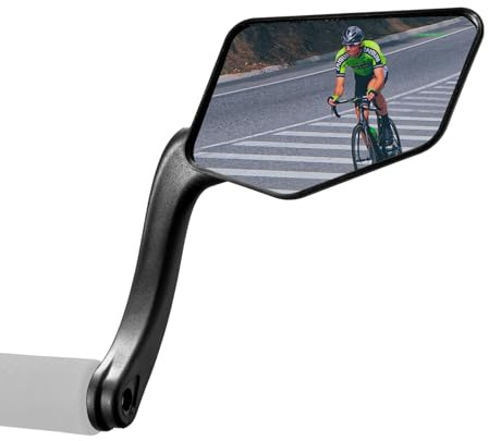 ROCKBROS Cykelspegel, 360° Universell Roterande Elektrisk Skoter Spegel, Cykelspeglar för Mountainbike, Styre, 19–23 mm, Vänster
