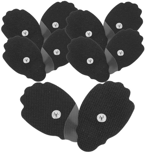 LIFKICH Parches Reutilizables Multifunción Negras 10 Almohadillas de Masaje Portátiles de Hidrogel y Tela No Tejida para y Relajación Muscular