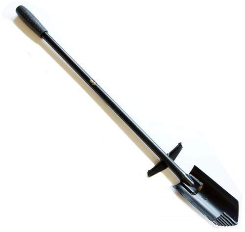 Pala de Acero Invader Extended Black ADA Metal Detector Afilado Sierra