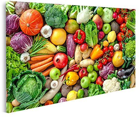 islandburner cuadro sobre lienzo frutas y verduras frescas cocina cuadros murales carteles