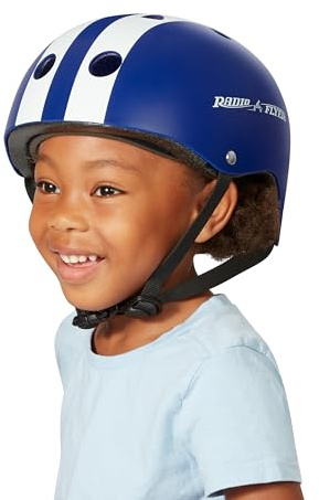 Radio Flyer Helmet, Blue Child Bike Helmet, Kids Bike Helmet for Skating, Scooter, Bike, Toddler Helmet Blue