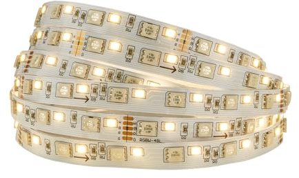 BRILONER - Pimp your Panel LED Strip Erweiterungsset, RGB bunte Lichtfarben, Fernbedienung, Streifen, Leiste, Zimmer Deko, Band, Zubehör Akustikpaneele, Lichtleiste, 2,6m, Weiß