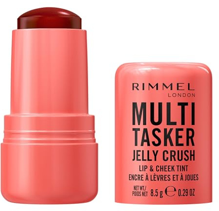 Rimmel Multi-Tasker Jelly Crush Blush und Lip Stain 300 Peachy Punch Duft Pfirsich Leichte feuchtigkeitsspendende Formel 8.5g