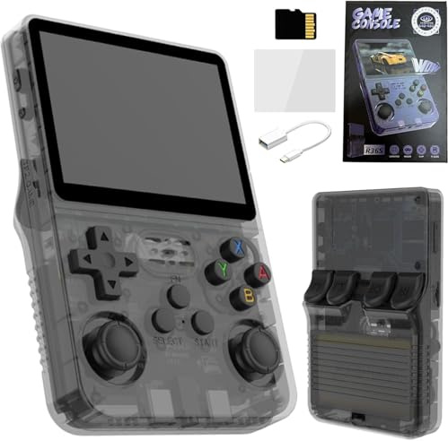 Hihting R36S Retro Handheld Game Console, Retro Games Console, 3.5 Inch IPS Screen 640 X 480 HD Pixels Retro Handheld Gaming Console, XXGB TF Card 20,000 Retro Games, Multiple Emulators Supported