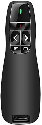 Wireless Presenter Remote Clicker for PowerPoint Presentation Remote, RF 2.4GHz PPT PowerPoint Clicker Presentation Pointer Google Slide Advancer for Mac, Computer, Laptop