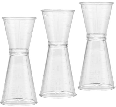 DEARMAMY Bicchiere Dosatore Doppio in Plastica Accessorio Da Bar Bicchiere Da Cocktail Da 1 Oncia Per Baristi