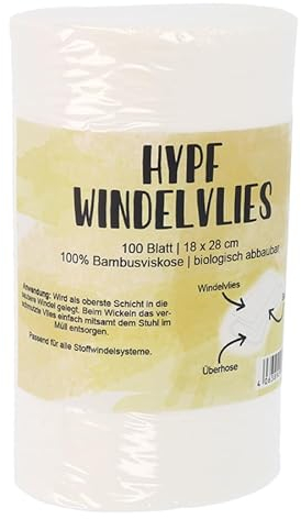 Hypf Windelvlies für Stoffwindeln - 100 Blatt