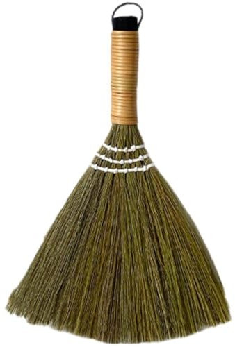 Lipfer Escoba De Cerdas Suaves, Escoba De Paja Asiática, Batidor Natural, Escoba De Barrido, Mini Cepillo De Escoba, Escoba De Corto para Limpieza De Niños, Decoración del Hogar