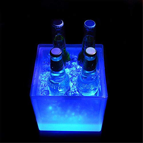 TUHUO Ice Bucket - Crystal Glass Champagne Ice Bucket Bar Ice Cubes Diamond Bucket