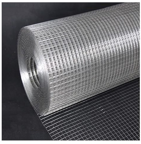 Treillis métallique soudé en Acier Inoxydable 304 de 0,6 mm de diamètre, clôture de Protection d'escalier, Filet de Jardin en métal, Filet de décoration (Maille de 6 mm : 1 x 7 m)