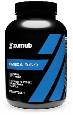 Zumub Omega 3-6-9, 120 Cápsulas Blandas de Aceite de Pescado, 120 dosis