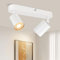 TaFiCo Deckenstrahler LED 2 Flammig - Deckenlampe Strahler Innen Weiß GU10 - LED Deckenleuchte Spot Modern Schwenkbar - Wandstrahler Deckenspot für Wohnzimmer Schlafzimmer Küche - Ohne Leuchtmittel