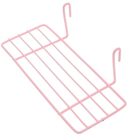Alipis Estantería Colgante De Rejilla Alambre Rosa Organizador De Pared con Cesta Entrelazada para Almacenamiento Práctico Cocina Armario y Oficina