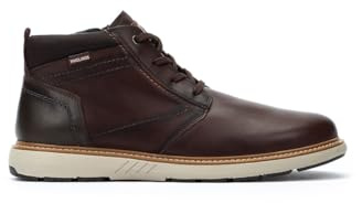 Pikolinos Bilbao Botines Hombre | en Cuero | Suela Extraligera en Color Marrón Oscuro