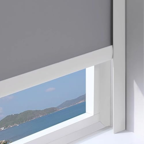 HWLL Light Gap Blockers for Blinds PVC Window Side Light Gap Blockers, L -Shaped Roller Blinds Curtains Edge Light Blocking Strips, 2 Pcs 100% Blackout Bedroom Shading Groove(White,78in/198.1cm)