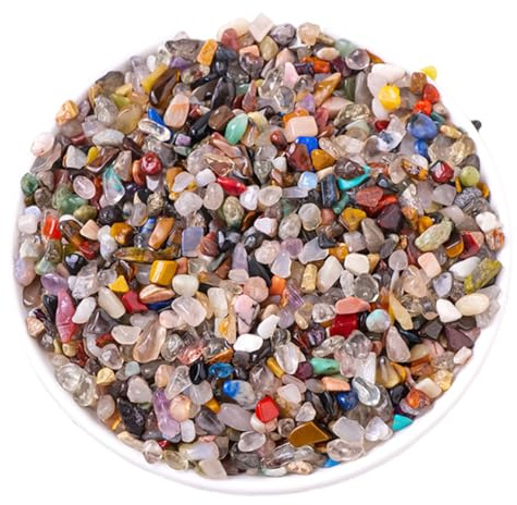 Zyiphor 500g Trommelstenar 10-15mm - Naturstenar, Dekorationsstenar, Ädelstensleksaker för Skattjakt, Barnkalas, Inredning, Samling och Smyckestillverkning