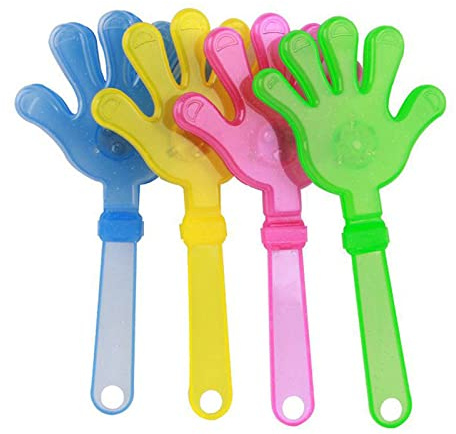 YPREWY Fashion Colorful Hand Clapper Concert Party Cheering Props Children Clap Your Hands Small Hands Clapping Light Up Toy Noisemakers for Sporting Adults New Years Eve Light Up for New Years Kids