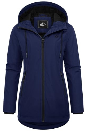Heekepk Chaqueta Mujer Primavera Abrigo Impermeable Entretiempo Otoño | Parka Ligero Casual,Cazadora Cremallera Cortavientos Exteriores Chaquetas,con Capucha para Primavera y Verano