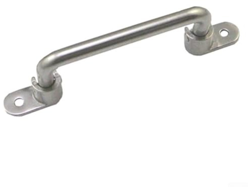 MIKMLYZE Heavy Duty 304 Stainless Steel Folding Handle with Spring Mechanism, Movable Industrial Pull for Equipment Cabinets, Comfortable Grip, 138mm/158mm Hole Spacing(Hole Distance 138mm)