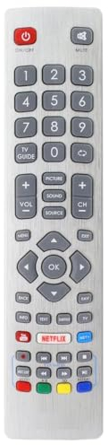 Generic Replacement TV Remote Control compatible with Sharp SHW/RMC/0115 LCD LED 3D HD Smart TV'S with Netflix Youtube NET+ 3D Buttons
