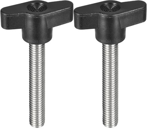 QUARKZMAN 2 Pcs de Tornillo de Sujeción, M8 x 50mm, Tornillos de Pulgar en Forma de T de Acero Inoxidable 304 para Reemplazo Rápido de Perillas de Apriete Manual