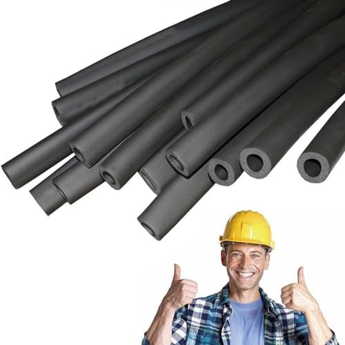 Yslopeno Tuyau Isolation Mousse Tube Isolation Phonique Tuyau ID 16mm 20mm 32mm 50mm 63mm 90mm, Manchon De Protection pour Fitness Outils Poignée Support (Taille : 32mmx20mmx1.8m)