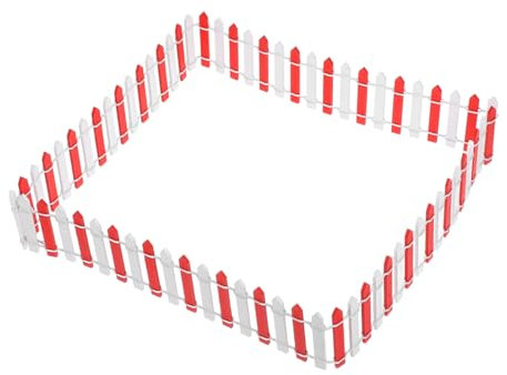 Sosoport Mini Staccionata per Recinzione Esterna Decorazioni da Giardino Bordatura per Paesaggi in Miniatura Recinzione Fai da Te per Accessori da Giardino