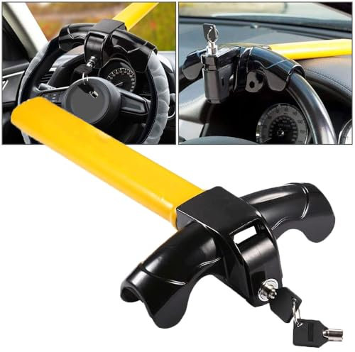 ZDHXZYQ Steering Wheel Lock for Mercedes Benz C-Class C180 C200 C220d C300 C300d, Heavy Duty Anti-Theft Car Lock Device, Car Steering Lock, Car Lock Anti-Theft Device