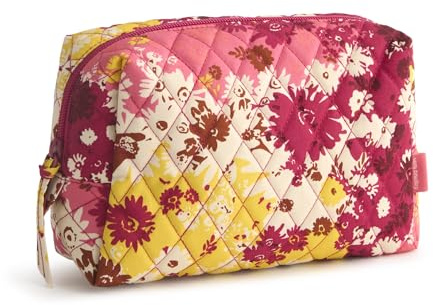 Premium Cotton Medium Cosmetic Bag, Starstruck Daisies, One Size
