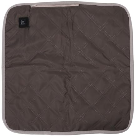 Oreilet Tappetino Riscaldante con Presa USB, Calore Viaggio All'aperto, Tappetino Riscaldante Elettrico in Morbido Tessuto di Grafene per Sedia da Ufficio, Divano Letto, Campeggio (Brown)