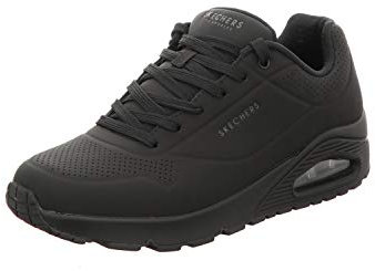 Skechers Herren UNO Stand On Air Sneaker, Black Durabuck/Trim, 42.5 EU