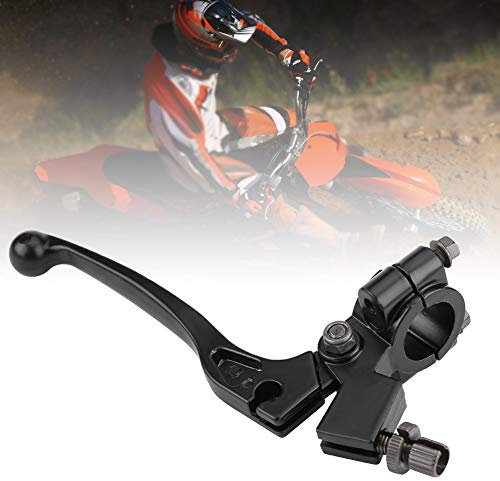 Telituny Levier Embrayage Moto 50cc, 22mm 7/8in Levier de Frein Moto Tout-Terrain, Aluminium Universel Guidon Levier D'embrayage Pliable avec Perche pour 50CC-125CC Dirt Pit Bike ATV