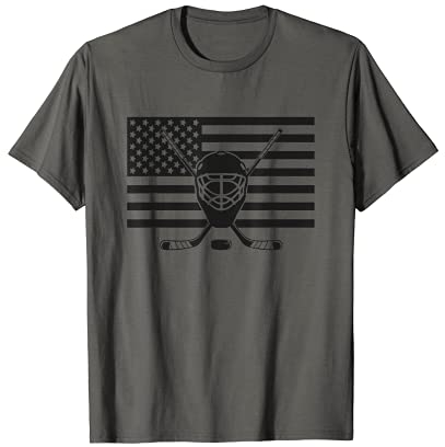 Hockeybekleidung mit amerikanischer Flagge T-Shirt