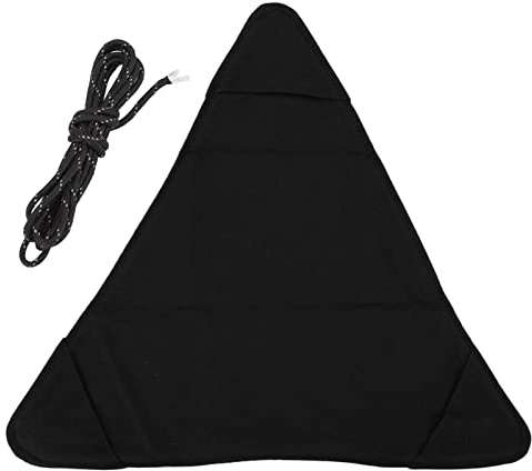 TOPINCN Stativ-Hocker-Tuch, Tragbarer Camping-Hocker-Tuch, Faltbarer, Leichter Outdoor-Stuhl-Tuch für Wandern, Angeln, Picknick, Reisen(Schwarz)