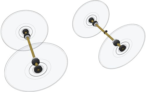 Doc Fizzix Ultra-thin, Low Inertia Wheels and Brass Axle Setup: for Mousetrap/Rubber Band Powered car and all STEM Vehicle Projects