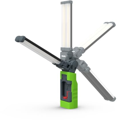 Philips Xperion 3000 Bonnet luz LED bajo el capó, lámpara de Trabajo Potente, versátil y Resistente, 1200 LM, Mango magnético y Ganchos, luz Blanca Pura de 6.500K, Recargable